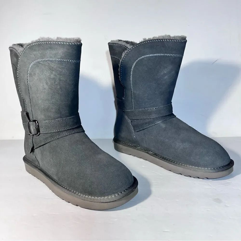 Lamo Vanessa Water-Resistant Memory Foam Suede Boots